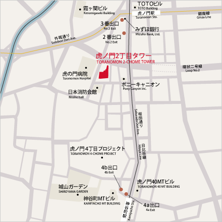 森トラスト株式会社 本社（虎ノ門2丁目タワー）地図
