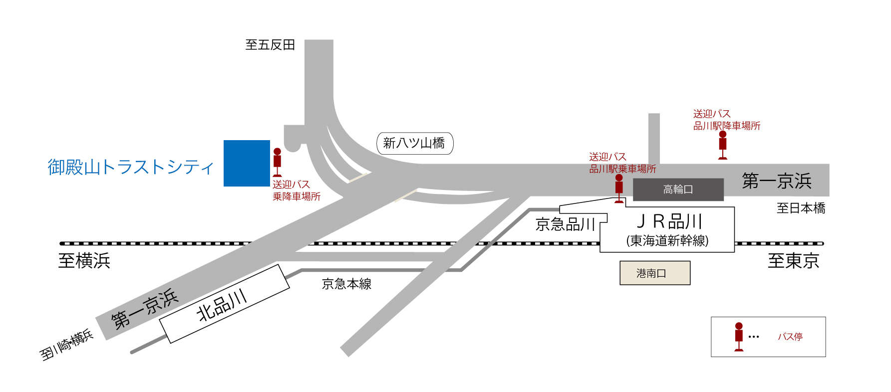 バス乗り場地図