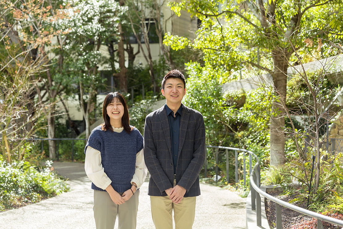 総務人事部人事グループ兼人財開発室　山本紘暉／総務人事部人事グループ兼人財開発室　池山萌香