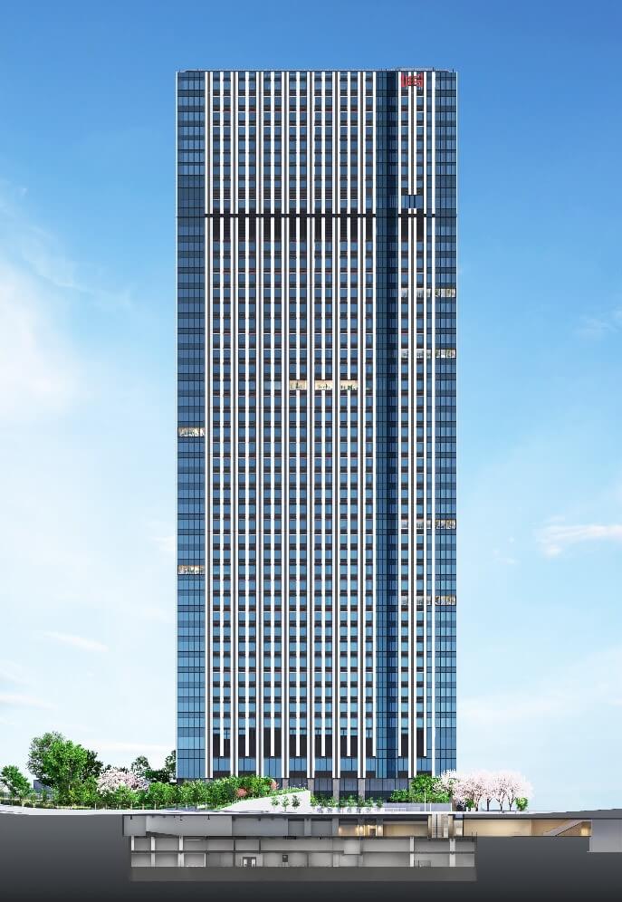 43階建の大規模複合ビル、赤坂トラストタワー